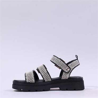 Una Healy Something Chunky Sandal - White Black
